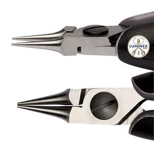 Alicates de Punta Redonda Lindstrom ERGO de Alta Calidad RX 7590 de Acero Inoxidable con Mango de 2 Componentes para Joyería y Manualidades - Product Image 3