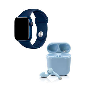 Kit de Reloj Inteligente T500+ Twins Azul - Product Image 1