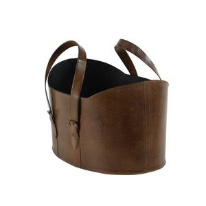 Organisateur de magazines en cuir de style classique, porte-fichiers au sol pour les journaux et les livres, panier de rangement, meilleur panier cadeau, prix bas - Product Image 4