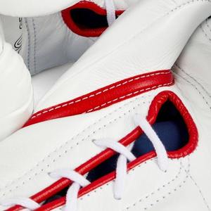 OEM Design Red <b>White</b> Lace-Up Winning <b>Boxing</b> <b>Gloves</b> 10oz 12oz Leather MMA Kickboxing Training Lightweight Moisture-Wicking - Product Image 5