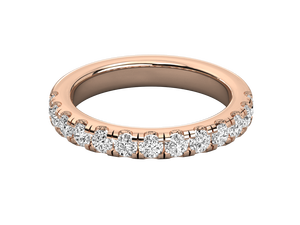 Fabricant en gros, bijoux fins en argent sterling 925, plaqué or 14 carats, certifié IGI, coupe brillante, bague de mariage classique en diamant - Product Image 5