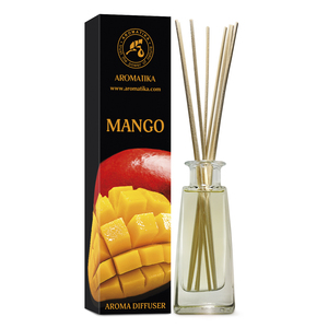 Diffuseur de parfum Aromatika Mango 100ml avec parfum tropical exotique, arôme de fruits longue durée pour la pièce - Product Image 1