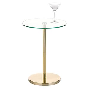 โต๊ะค็อกเทลแก้วคุณภาพสูงแบบกำหนดเองดีไซน์ทันสมัยสำหรับบ้านโรงแรมร้านอาหารเฟอร์นิเจอร์สำหรับคาเฟ่และห้องรับประทานอาหาร - Product Image 3