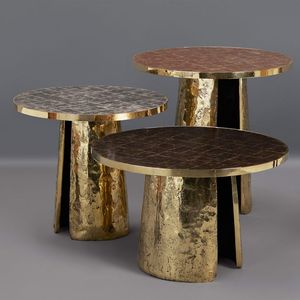 Exhibidor de Pasteles de Metal Moderno y Lujoso, Pedestal Dorado con Acabado en Latón, Soporte para Servir Postres para Bodas, Fiestas y Decoración de Hoteles - Product Image 3