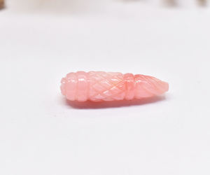Pink <b>Opal</b> Drops Crystal Carvings 28X8 MM Size Loose Stone Carved Drops Carved Healings Crystals Drops for <b>Earrings</b> & Jewelry - Product Image 5