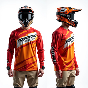 เสื้อแข่งมอเตอร์ครอสผู้ชายแบบกำหนดเอง แขนยาว ชุดแข่งรถ ATV เสื้อเจอร์ซีย์มอเตอร์ไซค์ ชุดแข่งรถมอเตอร์ไซค์ - Product Image 5