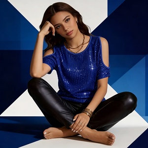 PROMO EXCEPTIONNELLE : Haut à épaules dénudées pour femme, idéal pour les soirées et les fêtes automnales, printanières et estivales 2026 - Product Image 3