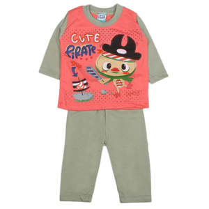 Traje de 2 Piezas de Manga Larga para Niños - Verde - Product Image 1