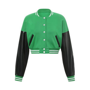 Vestes de baseball Letterman personnalisées pour femmes Vestes de baseball à manches longues Vestes de baseball universitaire de meilleure qualité pour femmes - Product Image 3