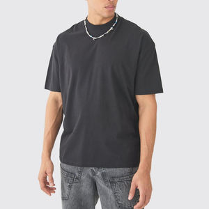 OEM personnalisé 100% coton hommes chemise de fitness à manches courtes mousse 3D de haute qualité pour impression bouffante surdimensionné adapté à votre marque - Product Image 2