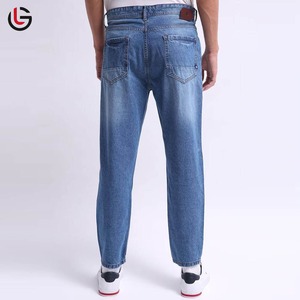 Best Quality Men's Gothic <b>Embroidered</b> Casual Woven <b>Jeans</b> Solid Color Mid-Waist Waterproof Breathable Washable Spring Outdoor Use - Product Image 3