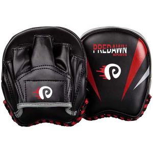 Manoplas de enfoque de cuero genuino PREDAWN hechas a medida, nuevo diseño, negro, profesional, suave, boxeo, entrenamiento, absorción de humedad - Product Image 1