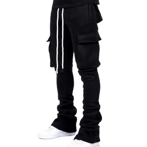 Nuevo estilo Streetwear French Terry Sweatpants Blank Casual Men Flare Stacked Sweat Pants 2026 - Product Image 3