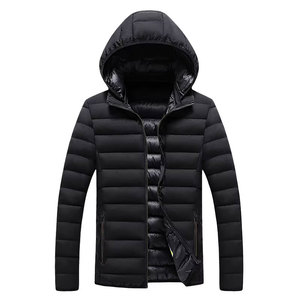 Veste d'hiver extérieure personnalisée brillante pour hommes veste à capuche décontractée en duvet pour hommes taille plus fournisseur de duvet à capuche ultraléger pour hommes - Product Image 4