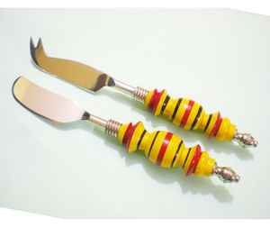 Cubiertos de cuerno hechos a mano indios, MANGO y hoja de resina, herramienta de corte de mantequilla para el hogar, Hotel, restaurante, vajilla de mesa - Product Image 5