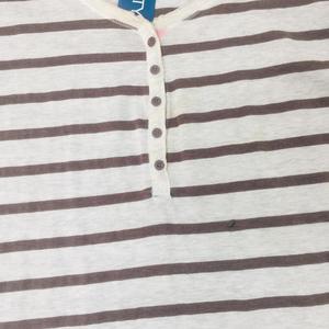 2025 nouveauté luxe femmes T-Shirt Yearn teint patte bouton à manches longues surdimensionné étiquette personnalisée et étiquette dames t-shirts - Product Image 3