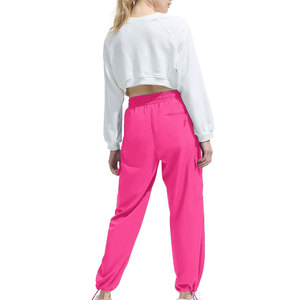 Pantalon cargo en coton pour femmes, respirant, durable, écologique, coupe ample et surdimensionnée, coupe-vent, pour un usage quotidien ou formel, vente en gros OEM - Product Image 5