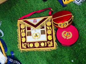 TABLIER MAÇONNIQUE REGALIA TYLER VIOLET AVEC COLLIER CHAÎNE-HSE - Product Image 6