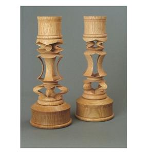 Portavelas de Madera Hecho a Mano, Ecológico y de Primera Calidad, para Decoración Moderna del Hogar, Líneas Limpias, Superficie Lisa, Estilo Navideño Natural - Product Image 1