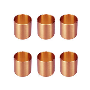 Elegant Design Wholesale Decorative Metal Round Copper Finished Napkin Rings Set for Hotel Home Wedding Table Usage - Product Image 1