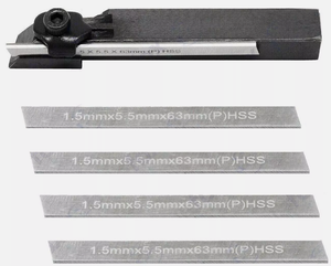 Mini outil de séparation de 10mm support coupé avec 6 lames HSS pour Mini tour Machine-outil - Product Image 1