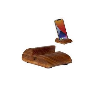Support mobile fait main en bois de manguier de forme carrée tendance support mobile en bois pour la vaisselle promotionnelle - Product Image 4