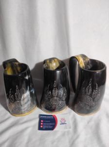 Verre à boire en corne de buffle poli, fait main, écologique, cadeau d'affaires, qualité supérieure, ARTWORK MAESTRO - Product Image 2