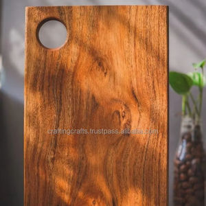 Planche à découper en bois rectangulaire écologique, lavable au lave-vaisselle, blocs à découper en bois, planche de service, cuisine à domicile - Product Image 2