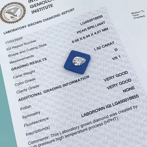เพชรแล็บทรงรีขายดีที่สุด คุณภาพ VS1 ขนาด 0.1ct-0.4ct พร้อมใบรับรอง สำหรับเพชรหลวมจากซัพพลายเออร์อินเดีย - Product Image 4