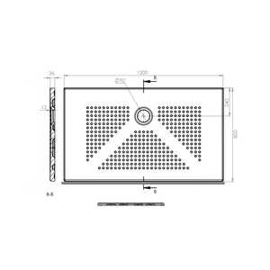 Denver Matt <b>Black</b> Shower <b>Tray</b> 120x80 cm <b>Bath</b> & Toilet Supplies H3 CM - Product Image 4