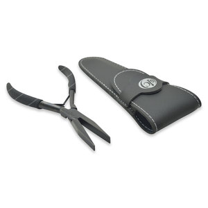 คีมปากแบนที่ดีที่สุดสำหรับการต่อผมแบบเทปในที่ต่อผมการติดตั้งที่เรียบสุดๆอุปกรณ์ต่อผมสีดำทำจากสแตนเลสสตีล - Product Image 5