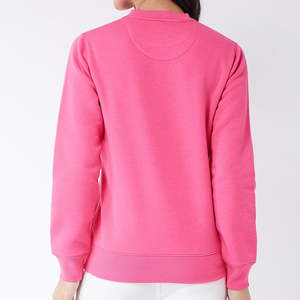 Bas quantité minimale de commande pas cher prix respirant sweats tenue décontracté solide Quickdry 100% coton matériel femmes sweat OEM disponible - Product Image 2