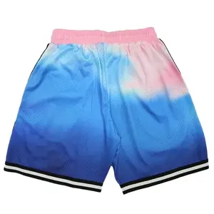Short de basket-ball XS unisexe de haute qualité Vêtements de sport actifs Conception par sublimation imprimée Vente directe d'usine! Taille plus disponible - Product Image 4