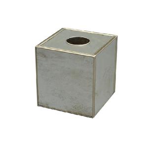 Caja de pañuelos para servilletas de Metal cuadrado Chapado en plata, nuevo diseño para gabinetes de cocina para Hotel, hogar, restaurantes, centro de mesa - Product Image 3