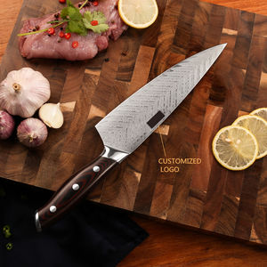 Venta al por Mayor de Cuchillos de Chef Profesionales de 8 Pulgadas, Fabricados en China, con Acero de Damasco de 67 Capas, Personalización de Fábrica - Product Image 5