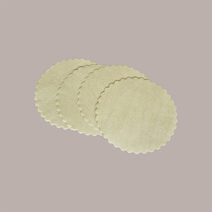 500 Pieces 18cm Diameter Embossed Greaseproof White <b>Paper</b> <b>for</b> Sub-Fried Food Packaging - Product Image 3