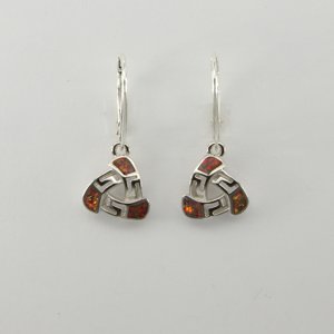 Pendientes de gota de plata de ley 2025 Vintage 925, Ópalo de fuego mexicano, brillo llamativo, pantalla de poder generoso, regalo para mujer - Product Image 2
