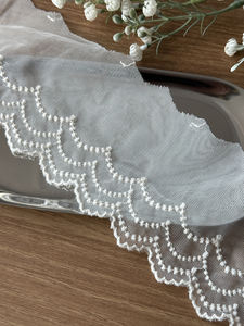 7.5cm chandelier Embroidered Cotton Lace Floral <b>Edge</b> Trim Korean Tulle Lace for DIY & home <b>decor</b> Wedding <b>Decor</b> 2.95 inch - Product Image 6