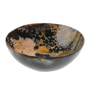 Bol en corne de buffle durable, pièce de service écologique pour la table à manger, la cuisine, la décoration de la maison, cadeau artisanal - Product Image 1