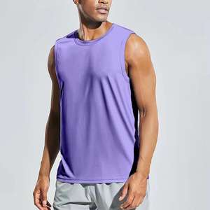 เสื้อกล้ามผู้ชายผ้าฝ้ายถัก 100% สำหรับออกกำลังกายและกิจกรรมกลางแจ้ง แห้งเร็ว ระบายอากาศดี ปรับแต่งได้ คุณภาพสูง ขายส่งจากโรงงาน - Product Image 6