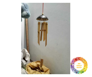 Bamboo Wind <b>Chimes</b> for <b>Garden</b> Serenity Handcrafted Melodies Bamboo Wind <b>Chimes</b> for Eco-Friendly Outdoor Calm and Patio Decor - Product Image 2