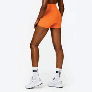 Respirant Taille Haute Tissu Fonctionnel 75% Polyester, 25% Elasthanne Soleil Orange Alma Hotpants - Product Image 3