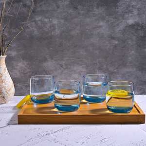 ชุดแก้วน้ำผลไม้สีฟ้า 4 ใบ แก้วพรีเมียมสำหรับเครื่องดื่ม - Product Image 2