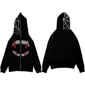 Prix bas, service OEM, sweat-shirts en coton 100% pour hommes, taille plus, avec strass, sur mesure, écologiques, respirants - Product Image 1