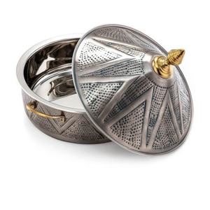 Maravilloso diseño para decoración del hogar, olla caliente para servir alimentos, cazuela de alambre de hierro dorado, vajilla, servidor de alimentos, olla para platos de decoración Eid - Product Image 6