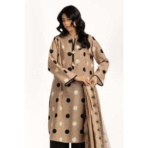 Traje Estampado Khaddar de 3 Piezas Estilo Casual IUSTKSD-1213 - Product Image 2