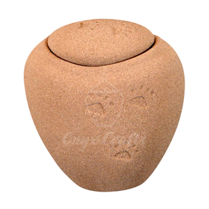 Urne funéraire biodégradable en gelée végétale pour cendres humaines, design empreintes de pas, personnalisable, flottante pour inhumation aquatique, écologique - Product Image 2