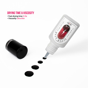 Super Star <b>Adhesive</b> Extension Eyelash Glue <b>Lash</b> <b>Adhesive</b> Fast-drying 0.3s Eyelash Wholesale ODM OEM - Product Image 4