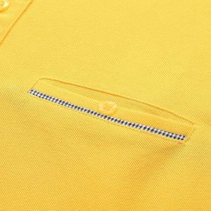 Nueva Camiseta Polo Casual para Hombre 100% Algodón, Diseño Sólido de Alta Calidad con Decoración de Botones, Opción de Talla Grande Disponible - Product Image 5