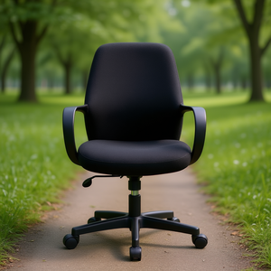 Swivel <b>Stool</b> A1S-TR-KL with Black Seat <b>Height</b> <b>Adjustable</b> 470-600mm by MEY - Product Image 3